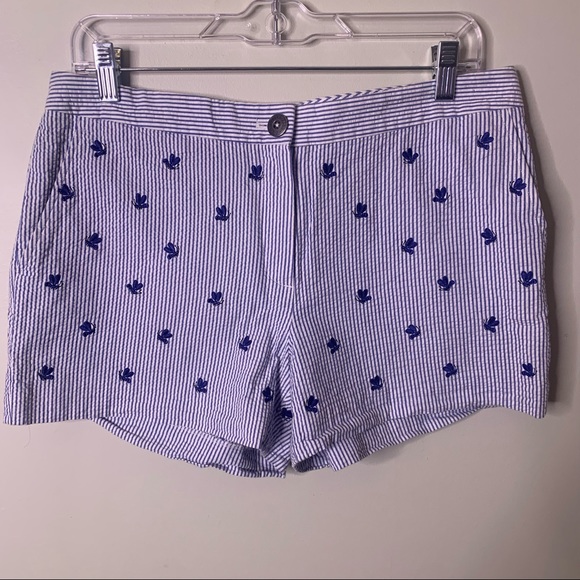 BROOKS BROTHERS Seersucker Embroidered Bee Shorts - Picture 2 of 15